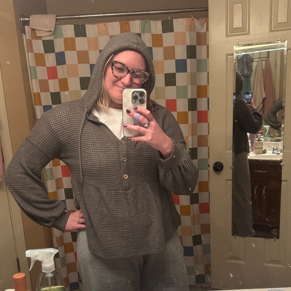 Grey New In hoodie
